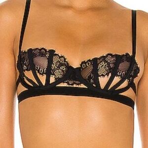 Elegant Black Lace Bralette. Thistle And Spire